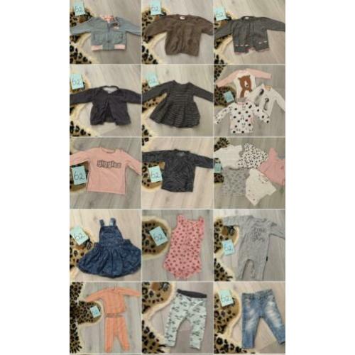Compleet meisjes/meiden pakket 62 tumble n dry, Noppies, H&M