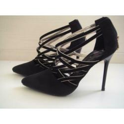 Nieuw Suede Pumps zwart dames schoenen maat 38