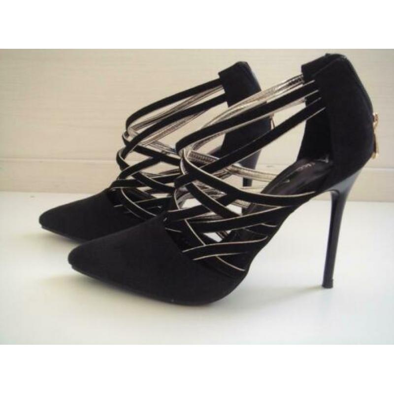 Nieuw Suede Pumps zwart dames schoenen maat 38