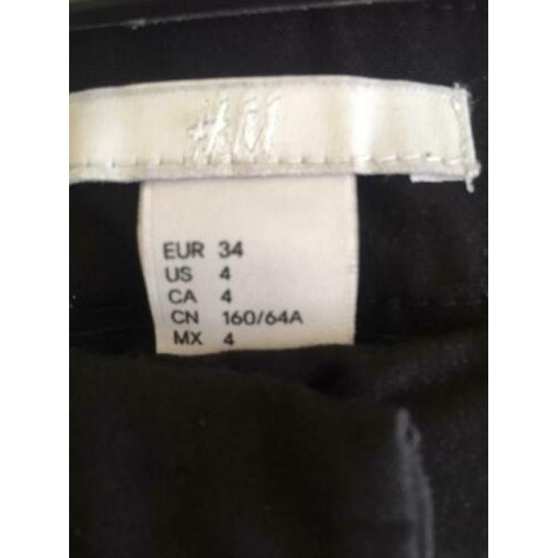 H&M pantalon zwart maat 34/XS