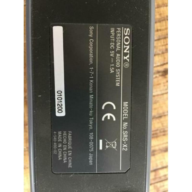 Sony SRS-X2 stereo draadloze bluetooth speaker