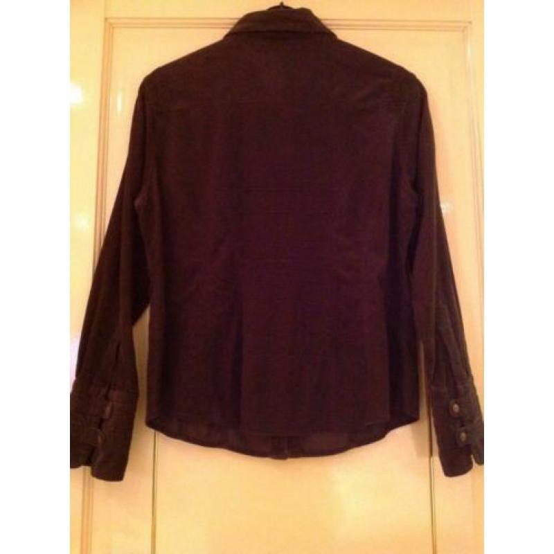 Mooie aparte bruine blouse van het merk Street One, maat 42.