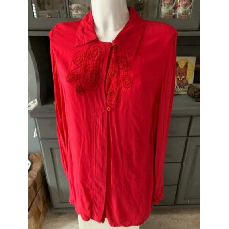 Leuke blouse tuniek van Ulla Popken maat 42 44 L