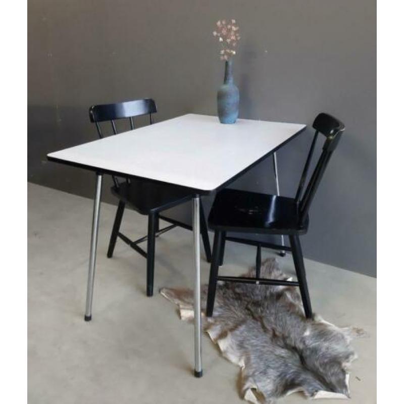 Retro, vintage, formica keukentafel, formica tafel