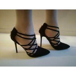 Nieuw Suede Pumps zwart dames schoenen maat 38