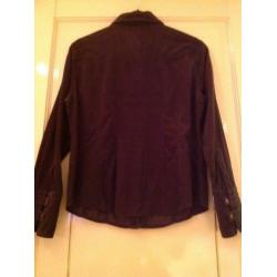 Mooie aparte bruine blouse van het merk Street One, maat 42.