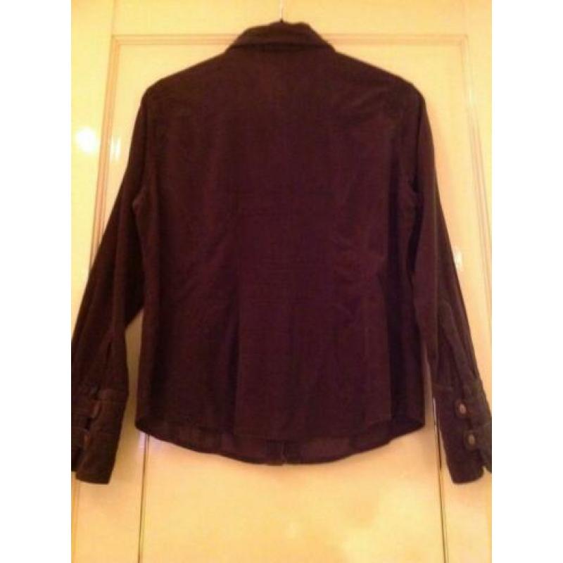 Mooie aparte bruine blouse van het merk Street One, maat 42.