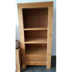 Teak gezandtraald meubelset te koop