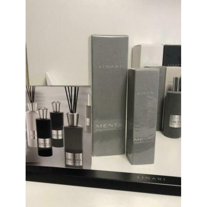 LINARI MENTA diffuser 500ml geurstokjes NIEUW incl verzenden