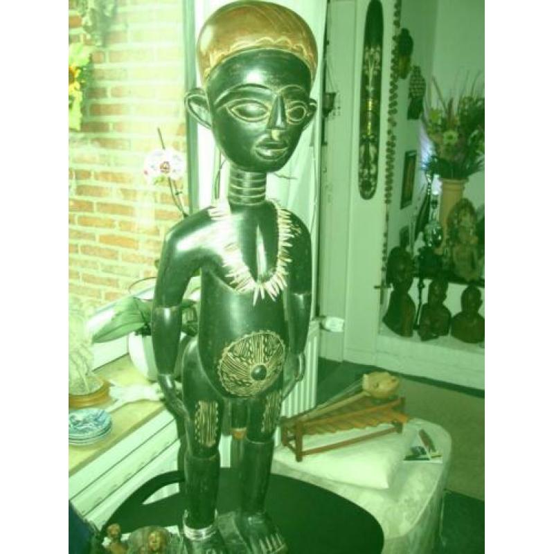 Uniek fetisch beeld ASHANTI STAM GHANA 102 cm