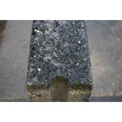 Gebruikte opsluitband / betonband / 10x30x100cm Zwart basalt