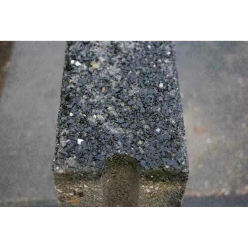 Gebruikte opsluitband / betonband / 10x30x100cm Zwart basalt