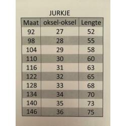 ?? Jurkje met eenhoorn (ook korte mouw mogelijk) maat 146