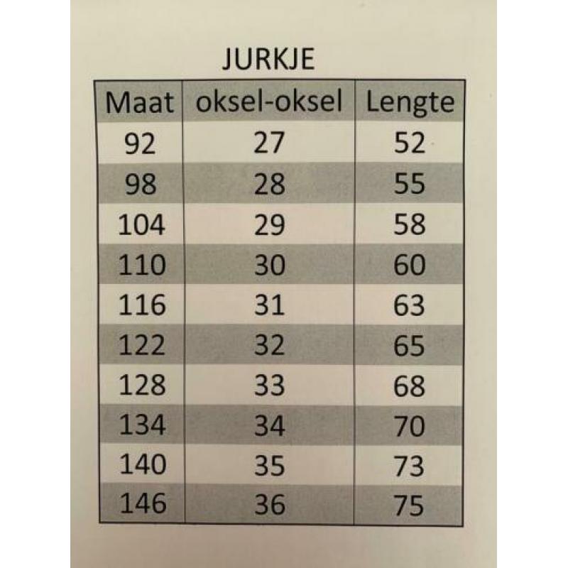 ?? Jurkje met eenhoorn (ook korte mouw mogelijk) maat 146