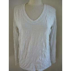 CECIL tuniek t- shirt wit krinkle maat XL