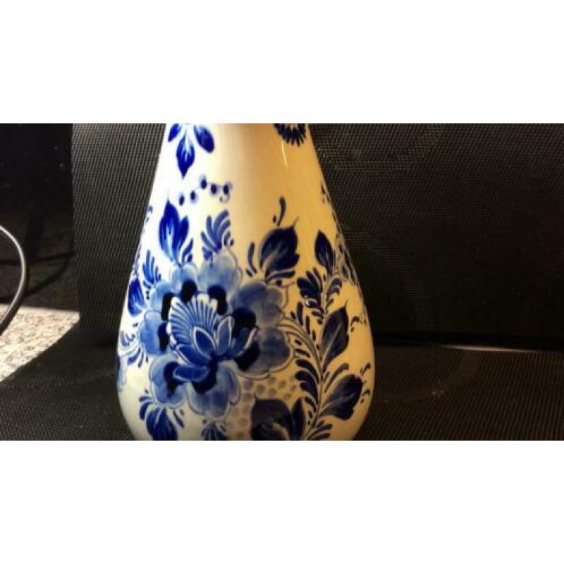 Antieke delfsblauw vaas Royal handpainted in Holland