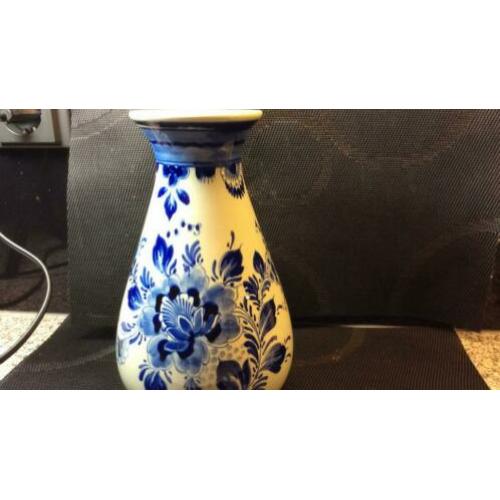 Antieke delfsblauw vaas Royal handpainted in Holland