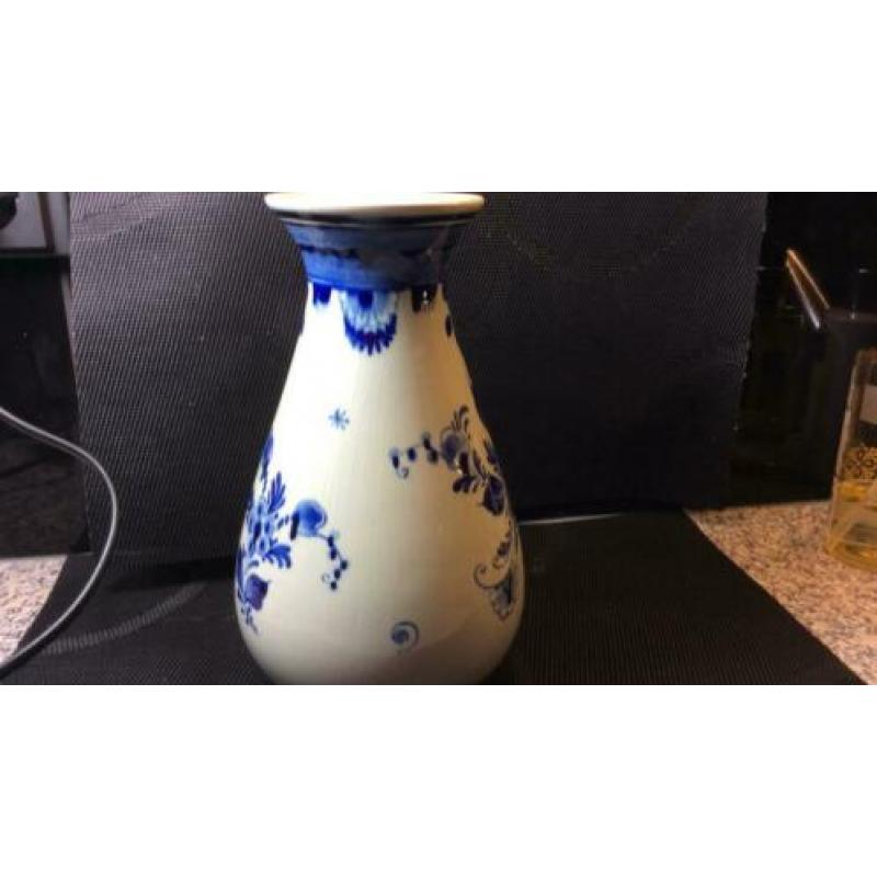 Antieke delfsblauw vaas Royal handpainted in Holland
