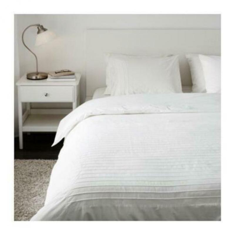 Ikea Alvine Stra dekbedovertrek dekbedset 200x200 wit