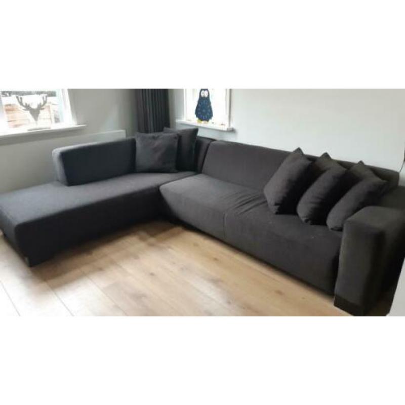 Hoekbank antraciet