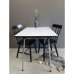 Retro, vintage, formica keukentafel, formica tafel
