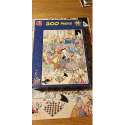 Jan van Haasteren puzzel 500 De schaakclub