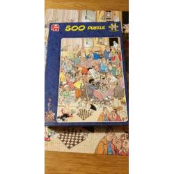 Jan van Haasteren puzzel 500 De schaakclub