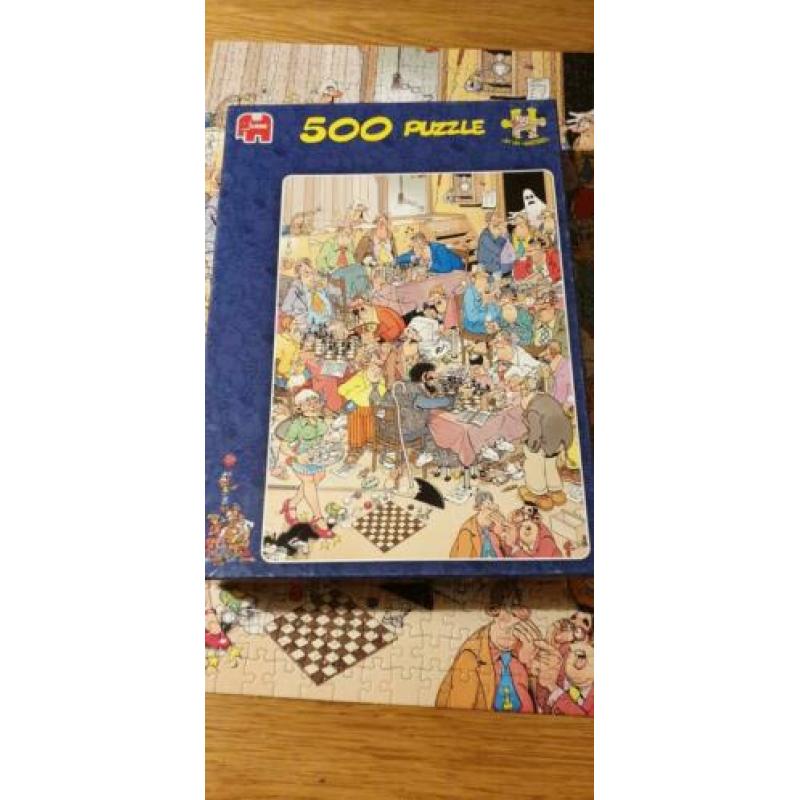 Jan van Haasteren puzzel 500 De schaakclub