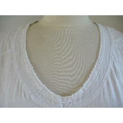 CECIL tuniek t- shirt wit krinkle maat XL