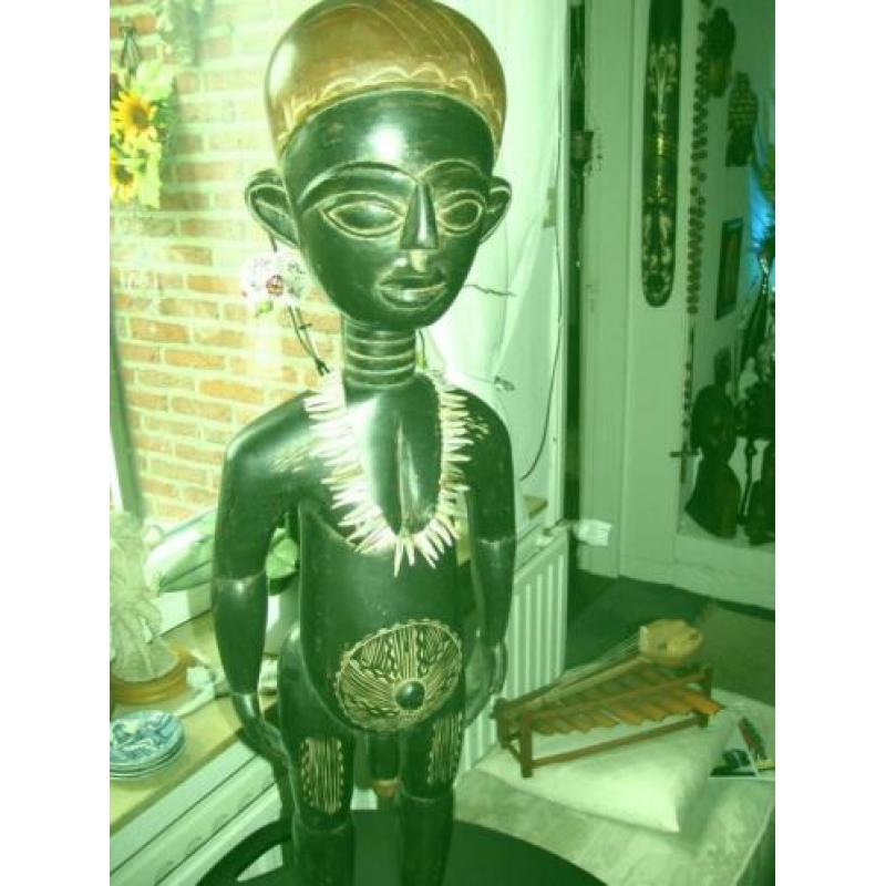 Uniek fetisch beeld ASHANTI STAM GHANA 102 cm