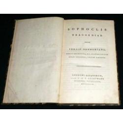 Sophoclis - Tragoediae - Versio Brunckiana ~ Leiden ~ 1823