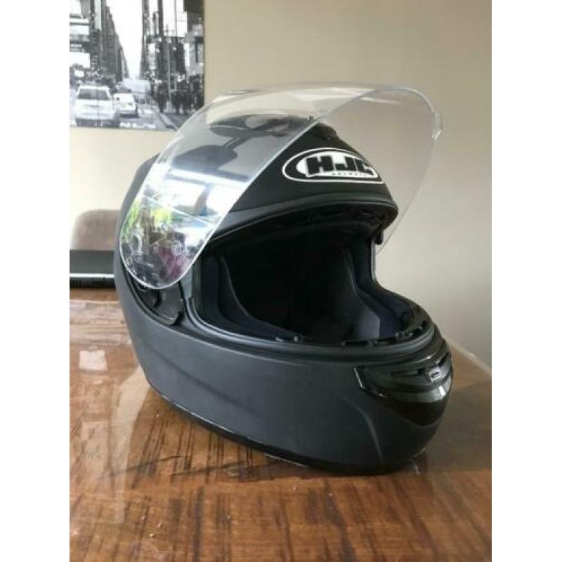 Motor helm HJC maat M mat zwart