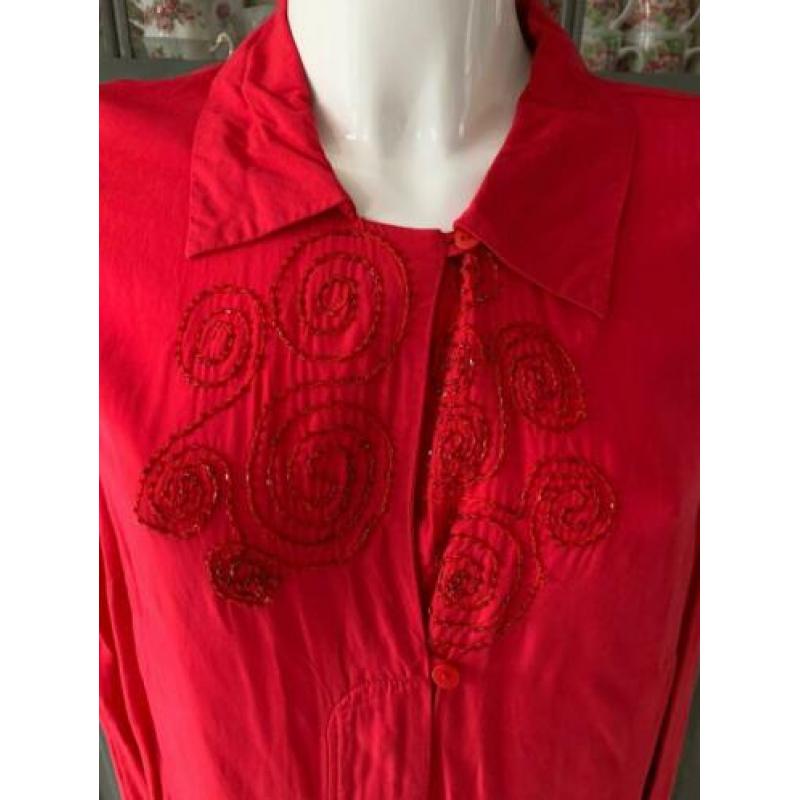 Leuke blouse tuniek van Ulla Popken maat 42 44 L