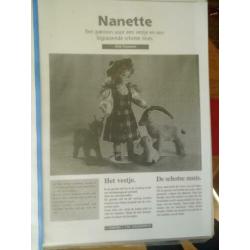Patronen antieke poppen 38 cm