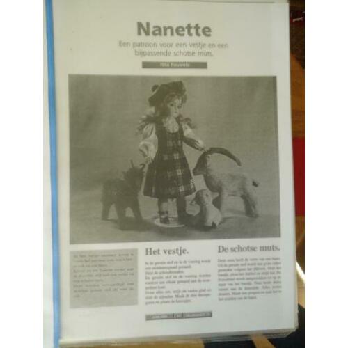 Patronen antieke poppen 38 cm