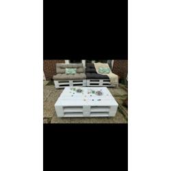 Pallet lounge set (incl pallet kussens)