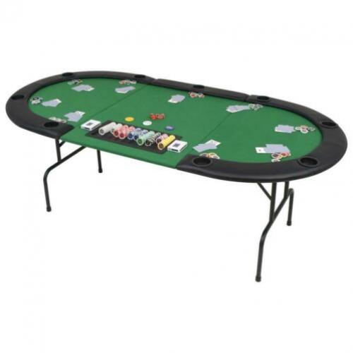 Pokertafel 9 spelers 3-voudig inklapbaar GRATIS VERZENDING!