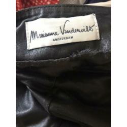 Marianne Vanderbilt zwart leren rok maat 40