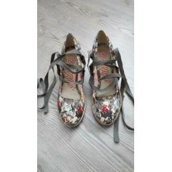 GIOSEPPO - Super leuke espadrilles kaki groene print 38