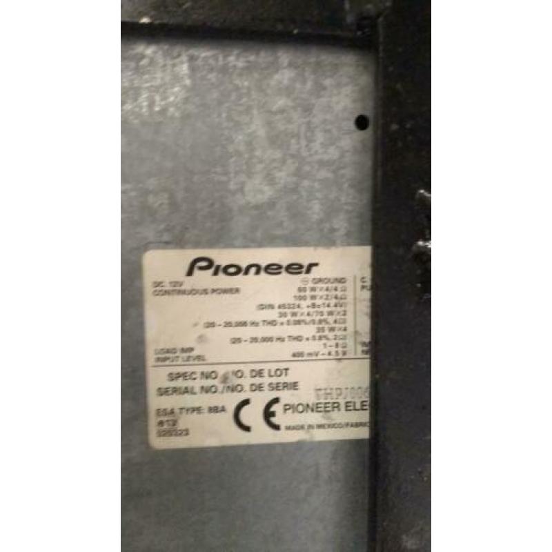 Pioneer versterker 4 kanaals klinkt top ..