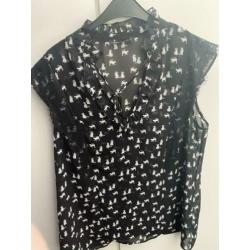 Expresso zwarte blouse top maat 44