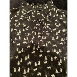 Expresso zwarte blouse top maat 44