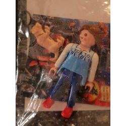Playmobil Promo dame uit poppenhuis serie hond en hondenriem