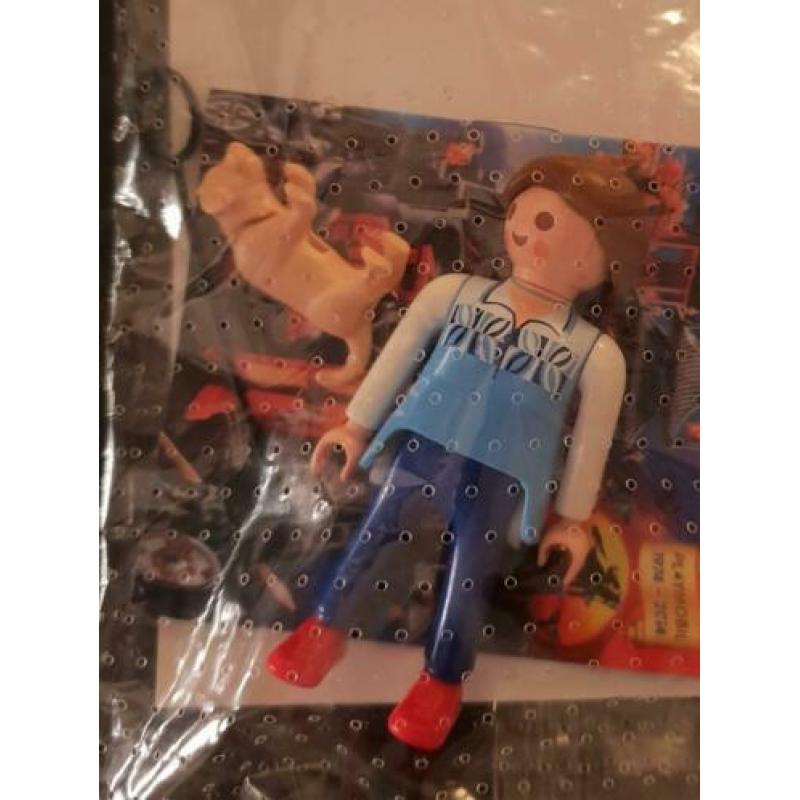 Playmobil Promo dame uit poppenhuis serie hond en hondenriem