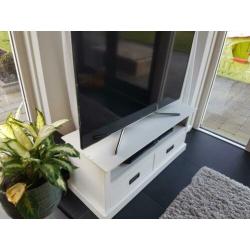 Witte TV kast / meubel met 2 lades