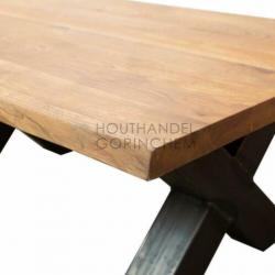 massief eiken boomstam tafel nieuw!! Laagste prijs