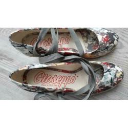 GIOSEPPO - Super leuke espadrilles kaki groene print 38
