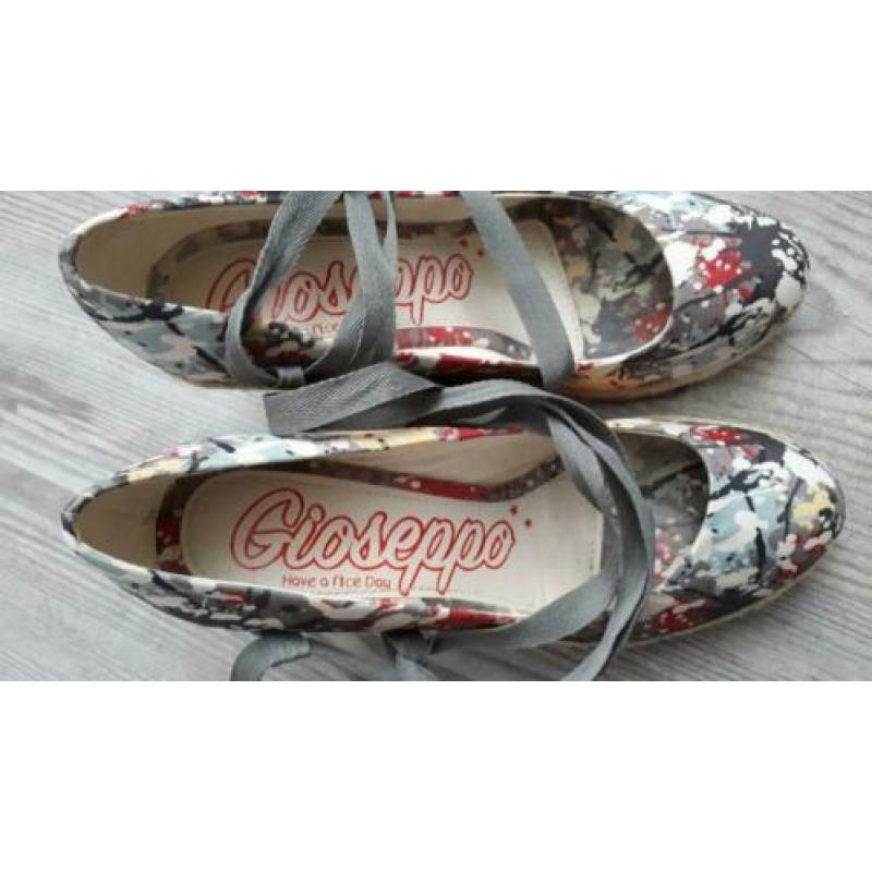 GIOSEPPO - Super leuke espadrilles kaki groene print 38