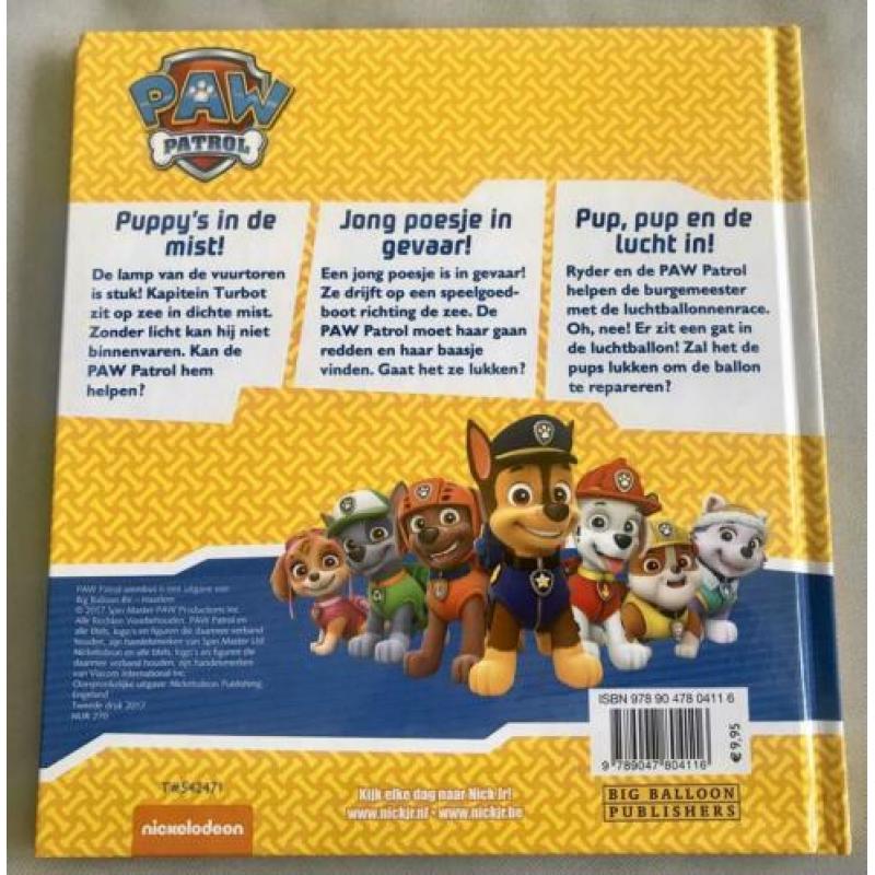 Paw patrol Omnibus met 3 verhalen boek. NIEUW