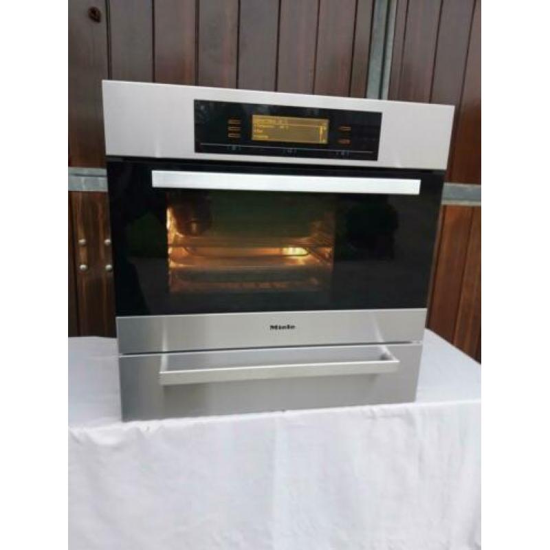 3 jaar garantie Miele combi stoomoven DGC5085XL servieslade